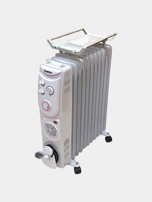 Масляный радиатор Mega 13 секций, с полкой для сушки