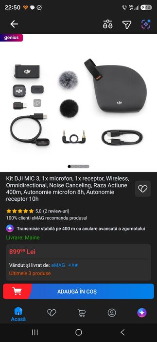 Kit complet DJI Mic 3