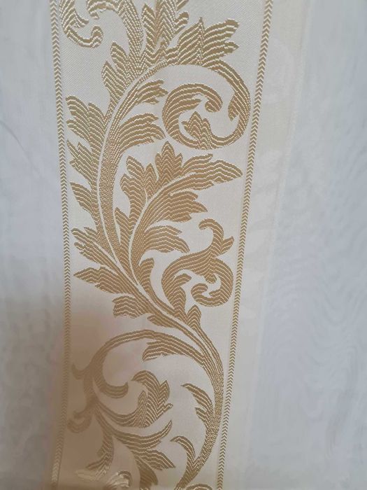 1 buc.perdea matase culoare bej