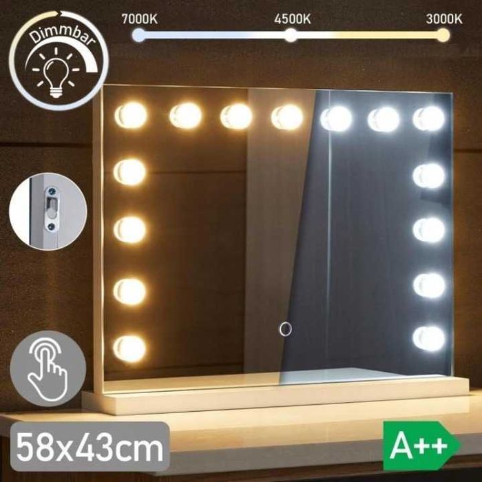 Огледало Aquamarin Holywood LED 58 x 43 см