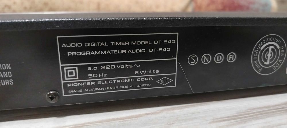 Pioneer Digital audio timer DT540. Akai. Philips