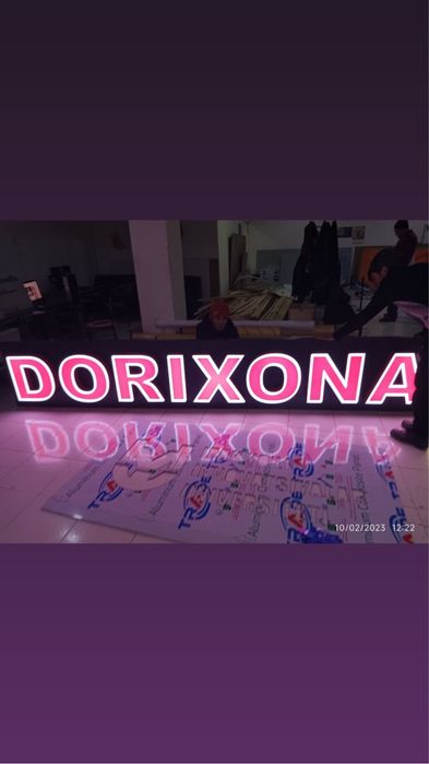 Наружная Реклама Tashqi Reklama Bo'rtma harflar Bukva Banner