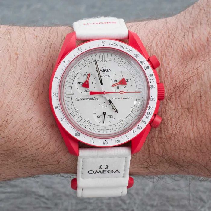 Ceas SWATCH X OMEGA MISSION TO MARS Chronograf Superb Nou 2025 !!