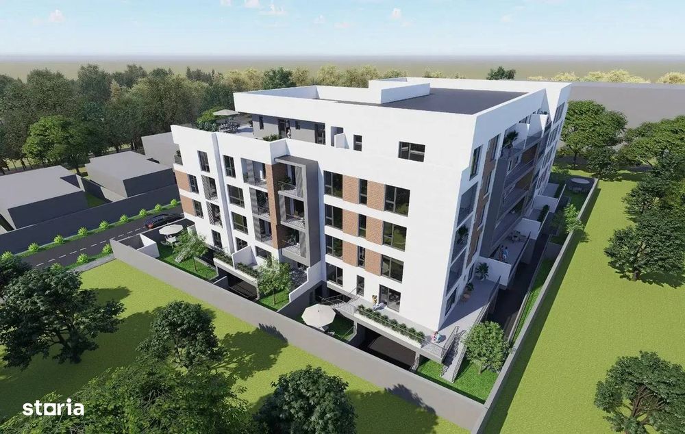 Apartament 2 camere cu gradina proiect nou zona Pallady