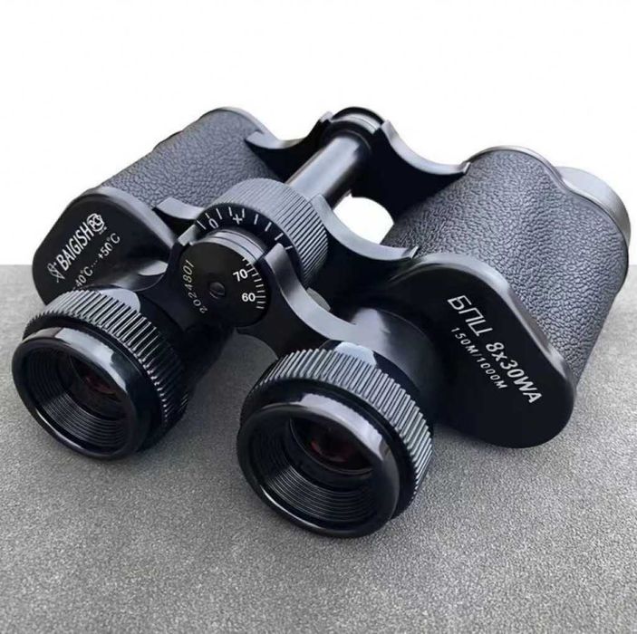 Професионален мощен руски туристически бинокъл БПЦ 8x30 за лов риболов