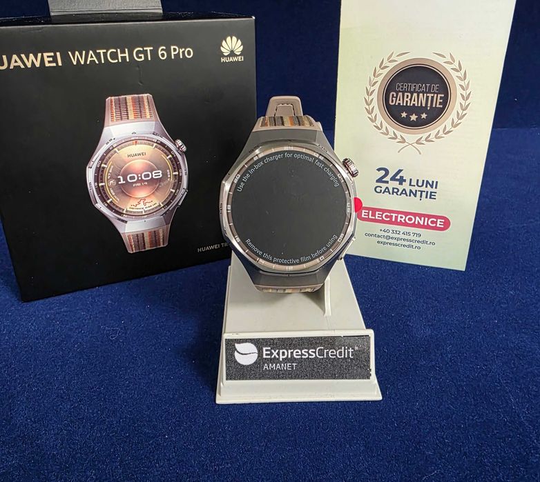 Smartwatch Huawei GT 6 Pro 46 mm / desigilat ( B34107.1 / Ag28 Doi Baieti ) Garantie 2 ani !