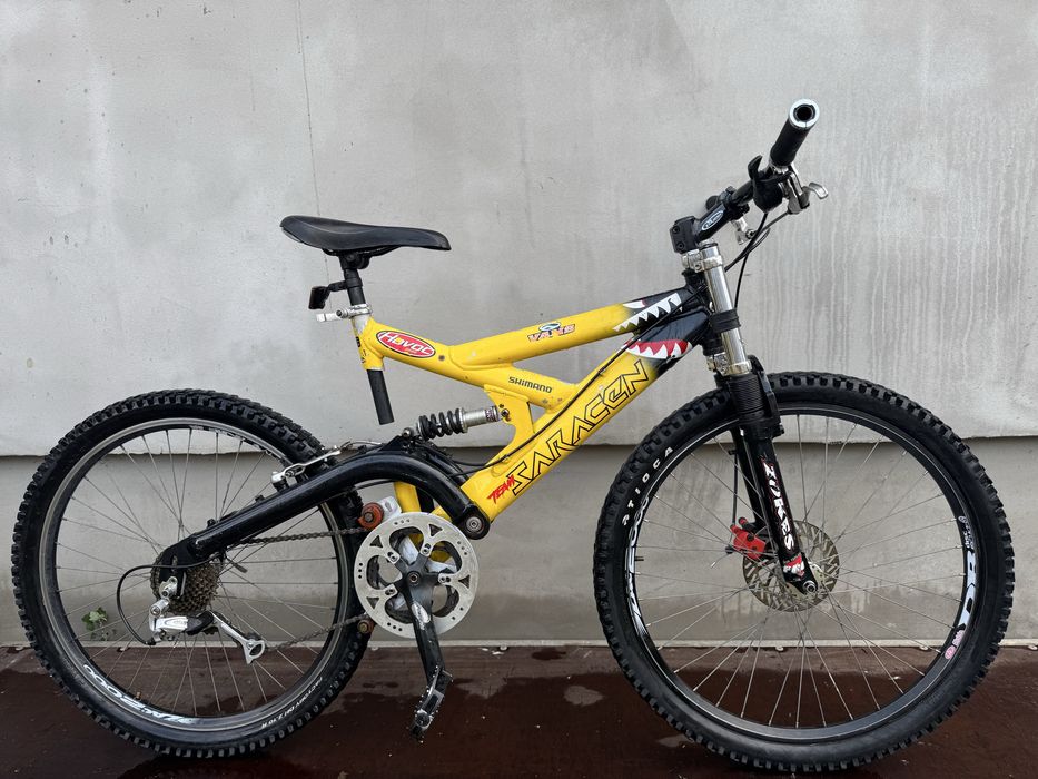Bicicleta Saracen Havon Mountain Bike Retro Full suspension