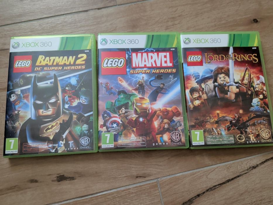 Pachet 3 jocuri LEGO Xbox 360 – Batman, Marvel, Lord of the Rings