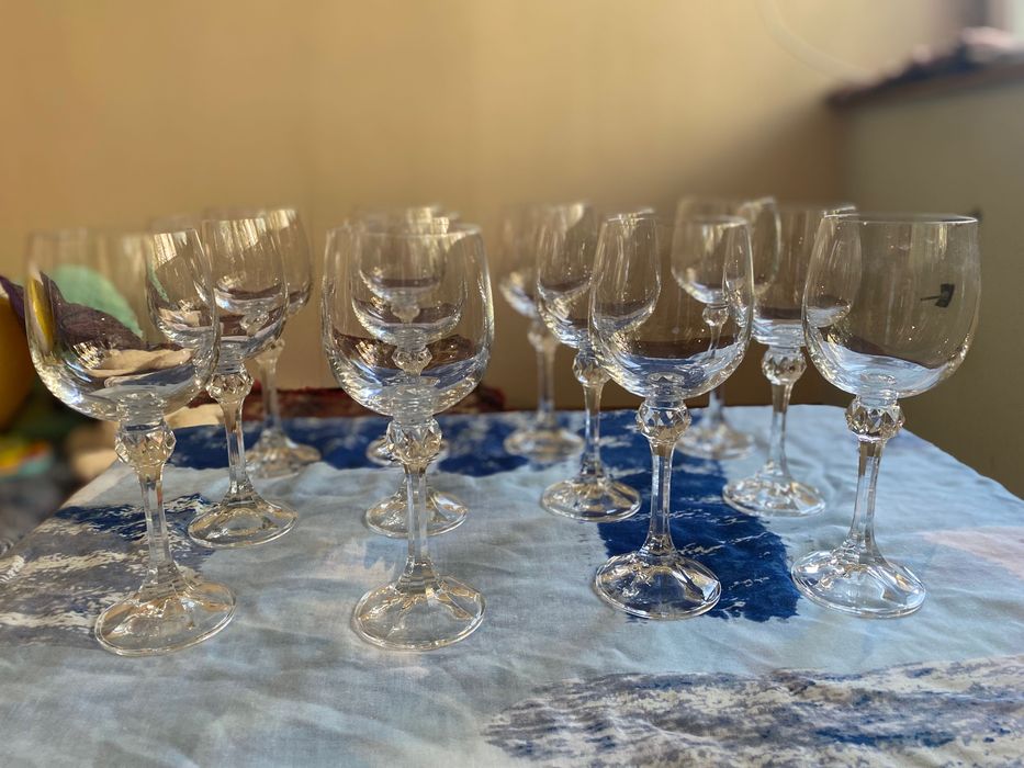 Бокалы для вина. хрусталь 12 шт
