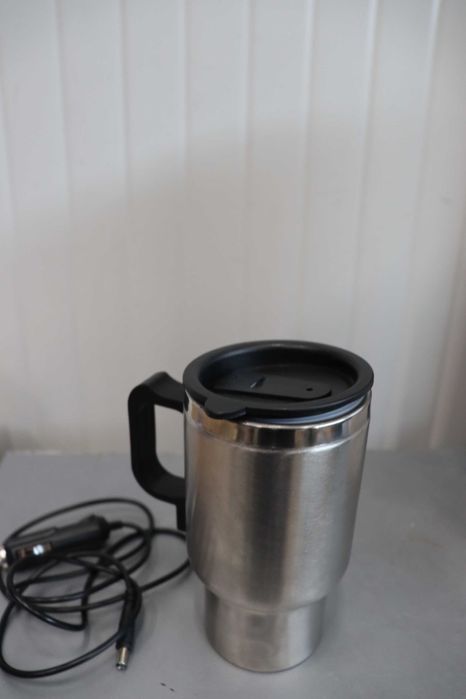 Електрическа чаша за път, 450 мл, неръждаема стомана, 12V