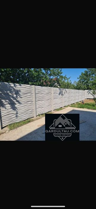 Garduri premium din beton comprimat stâlpi și plăci prefabricate gard