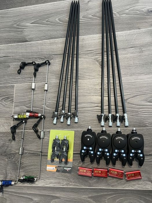 SET 4 Senzori SAIMINO + 4 Swingeri Color + 8 tije + 4 baterii + 4 Cape