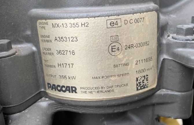 Motor complet DAF MX13 355 H2 euro 6 - piese/dezmembrari DAF