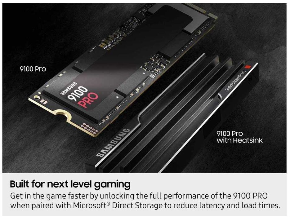 SSD Samsung 9100 Pro 2TB M.2 Gen 5 Heatsink SIGILAT IN CUTIE