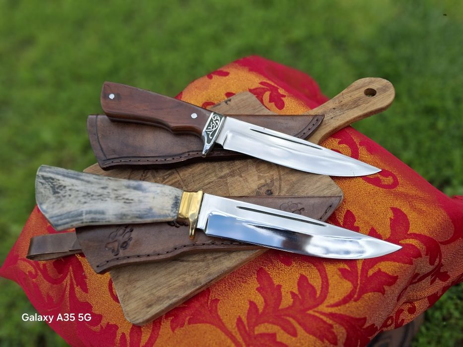 Ръчно изработени ножове стомана 440c дръжка Еленски рог