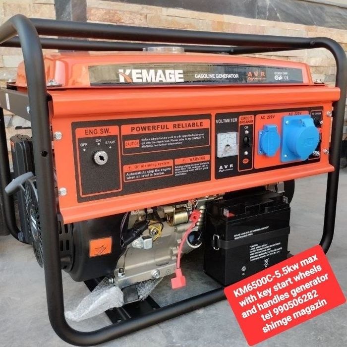 ГАРАНТИЙНЫЙ генератор KEMAGE/SAAB 6 квт макс 6,5квт 220В движок супер