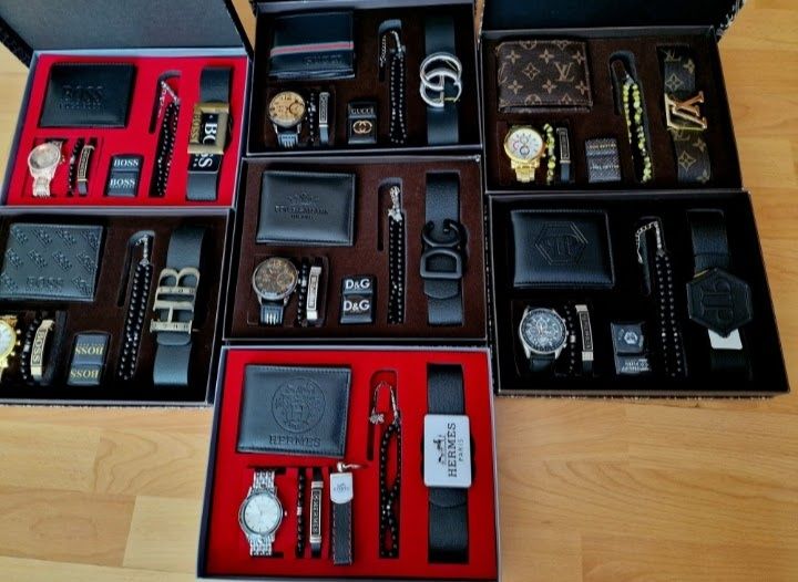 Truse cadou barbati7 piese/cutie,saculet,etichetă