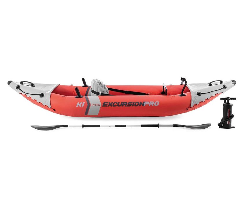 Надуваем каяк за екскурзии INTEX Excursion PRO K1 Kayak