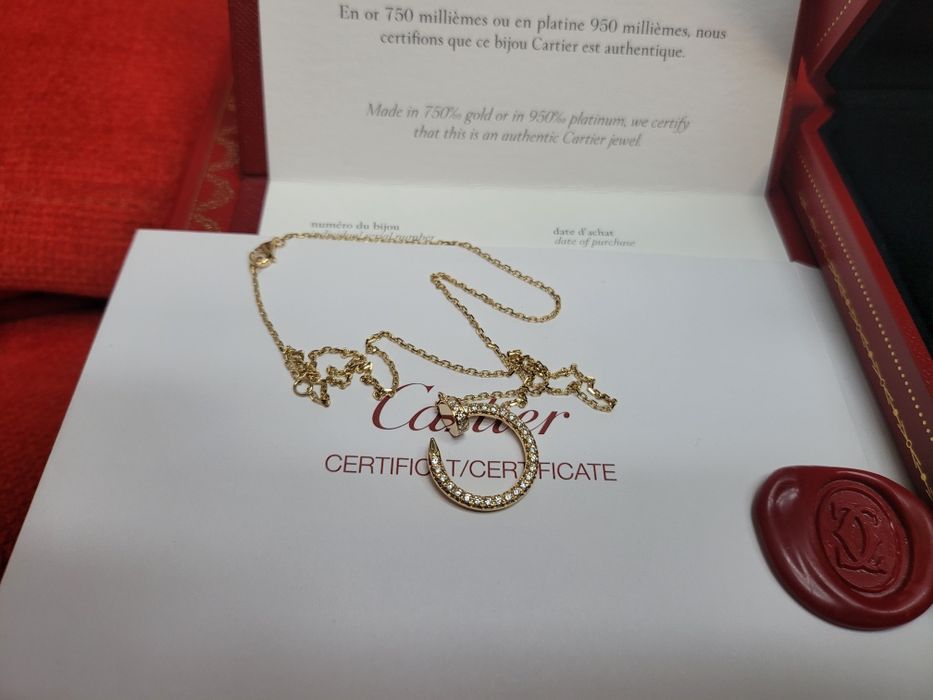 Колие -Розово- CARTIER Juste un clou 36 брилянта