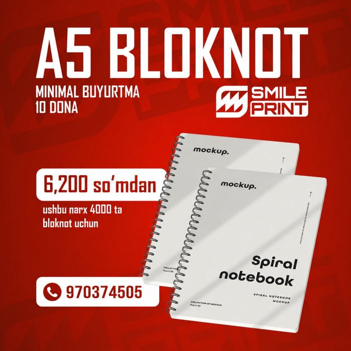 A5 Bloknot / A5 Блокнот