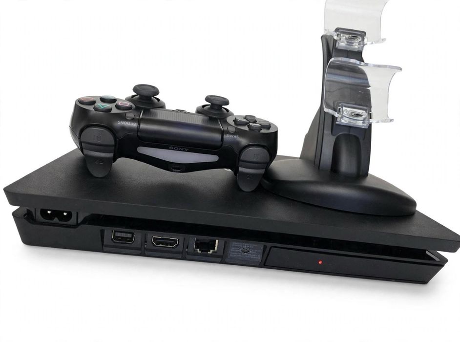 PS4 Slim 500GB + Stand Incarcare + FIFA 22 + Maneta Originala - Impecabil