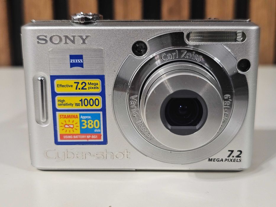 Y2K Aparat foto digital compact Sony W35 7,2 MP 3x Zoom