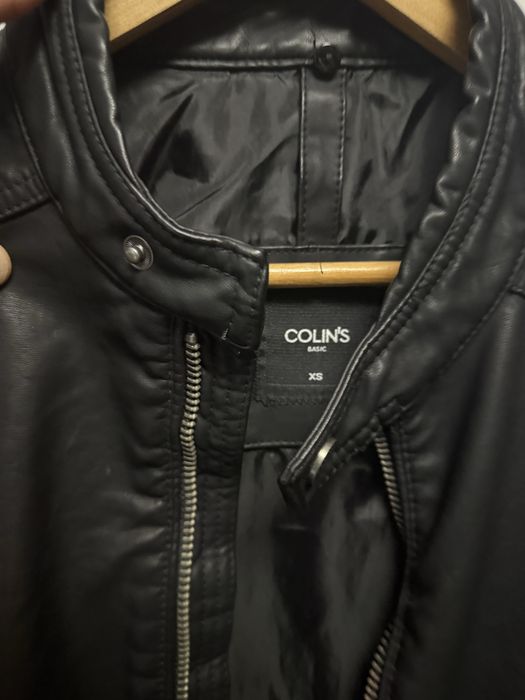 Geacă biker din piele ecologică Colin's, mărimea XS