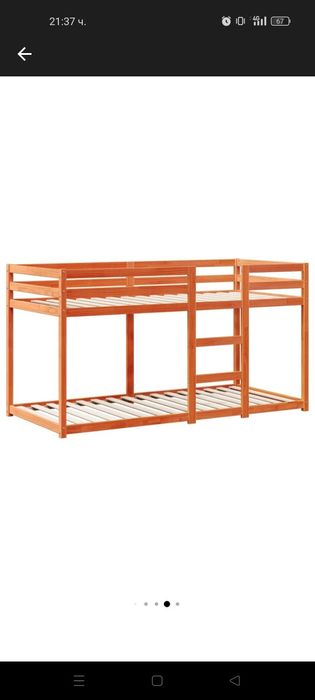 Двуетажно детско легло с включени 2 матрака.