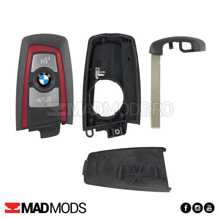 Carcasa cheie BMW F01 F10 F12 F20 F21 F22 F25 F26 cu emblema si lama