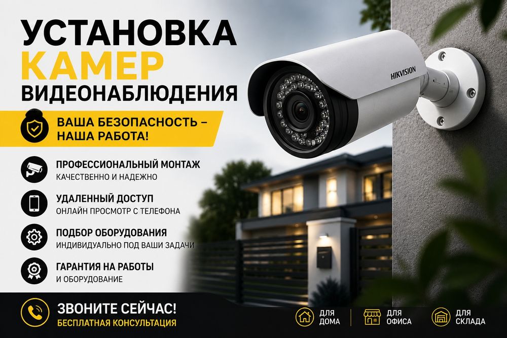 Установка камеры под ключ