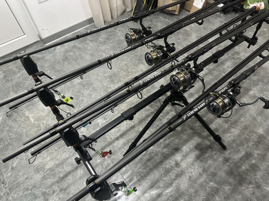 SET Complet Crap 4 Lansete PRO FL Legend + 4 Mulinete Robinhan Adventure TJ 6000- NOU