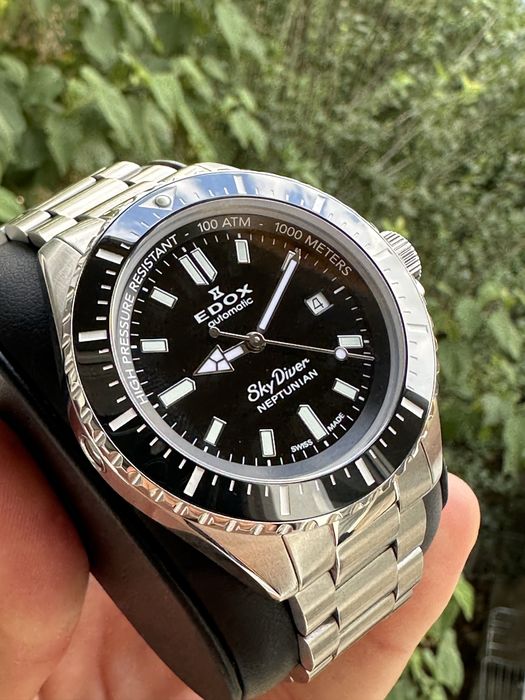 Vand ceas Edox SkyDiver Neptunian, diver 1000M, 44mm