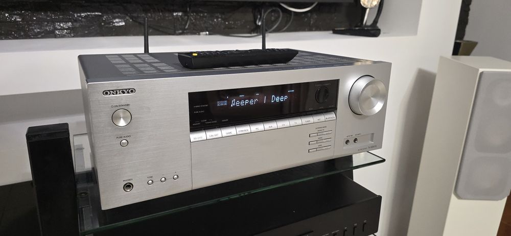 Receiver Onkyo TX-NR474 Dolby Atmos Wifi Bluetooth Usb ARC Tidal 4k
