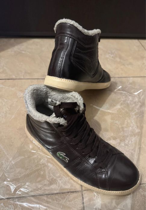 Ghetuțe Lacoste unisex maro, măsura 39,5