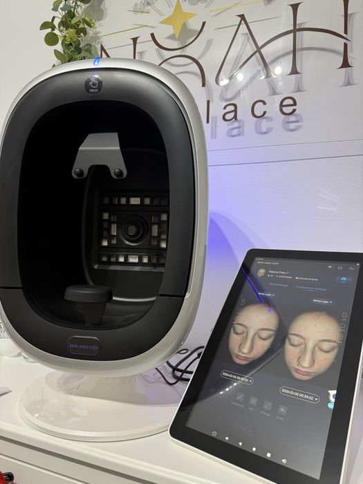 Analizator facial profesional cu AI si recomadarea rutinei