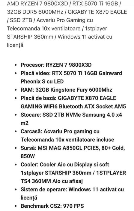 PC Gaming Procesor AMD Ryzen 7 OFERTA
