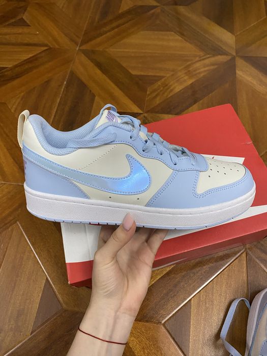 Nike Court Vision Low GS голубые/бело-голубые