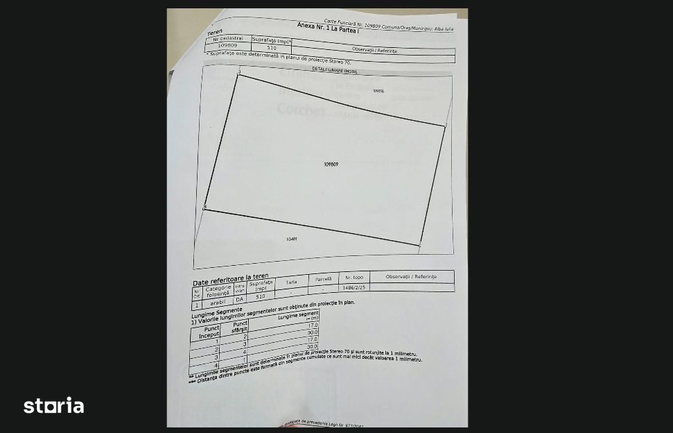 Vand Teren Intravilan, 510mp, Zona Valea Popii, Alba -Iulia