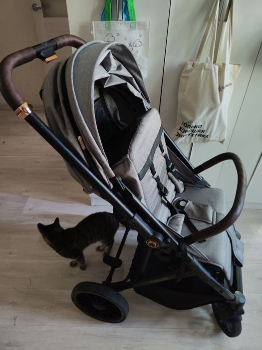 Коляска прогулочная Ining baby 6519 PRO, серый