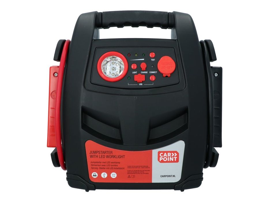Robot pornire auto Carpoint 12V 17Ah, starter 400/900A cu lanterna LED, iesire 12V si USB, pentru masini, camioane, rulote si barci