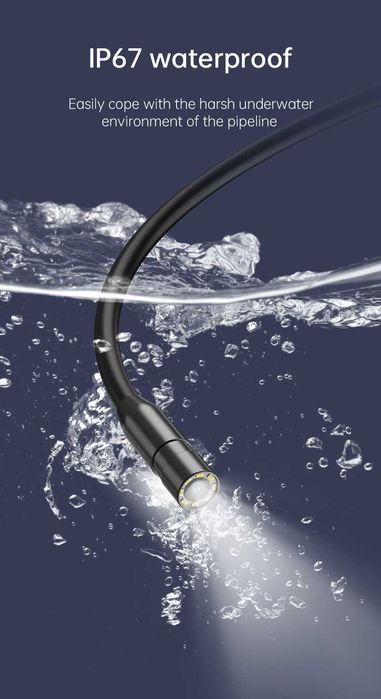 Camera Endoscop Inspectie INSKAM 1920*1080P HD Waterproof cu 8 led-uri