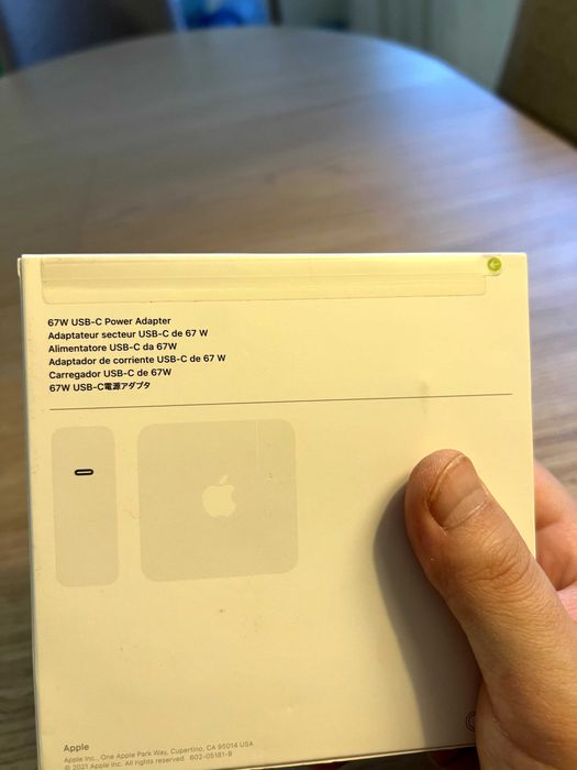 Блок питания Apple 67W USB-C Power Adapter MKU63ZM/A