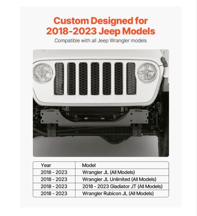 Suport troliu dedicat Jeep Wrangler JL
