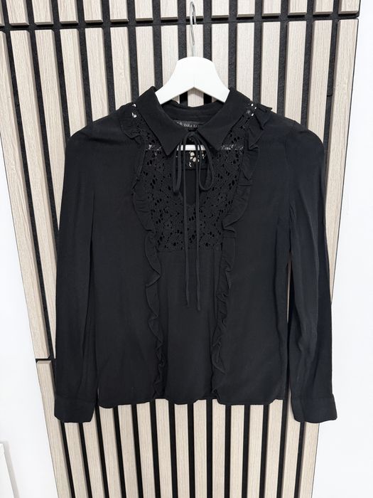 Bluza Zara neagra camasa negru intens xs