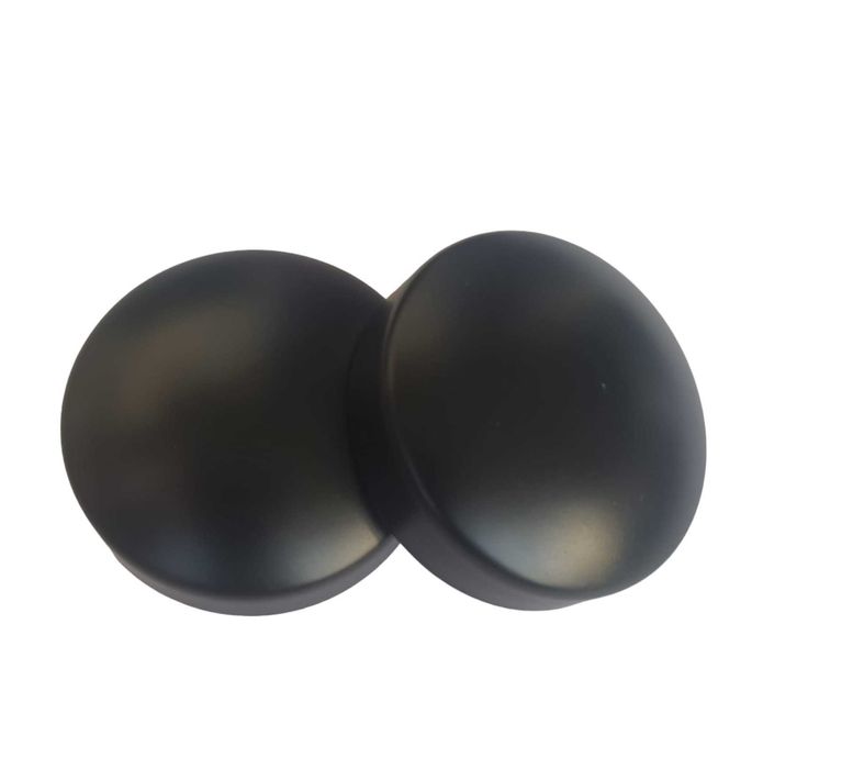 Set 2 capace pentru balustrada, Aluminiu, 45mm, Negru Mat Model Rotund