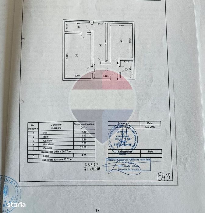 Apartament 2 camere 60 mp I decomandat I parcare I Ghencea