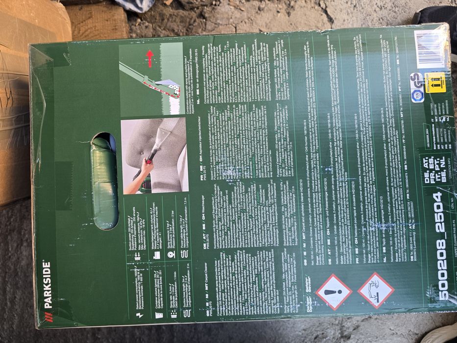 Aspirator cu extracție parkside PWS 20 F5, sigilat