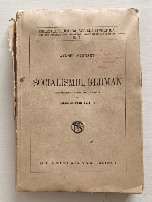 Socialismul german -carte veche