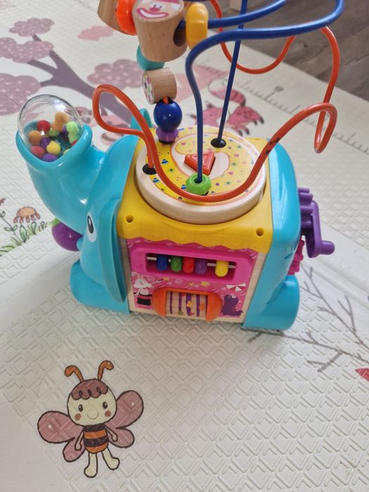 Бебешки дидактически активен куб Niny - Слонче