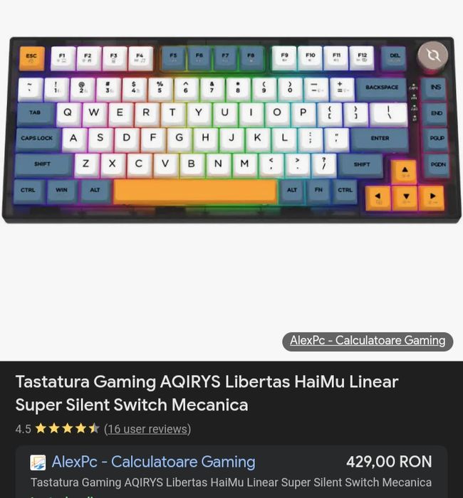 Vând tastatură AQIRYS